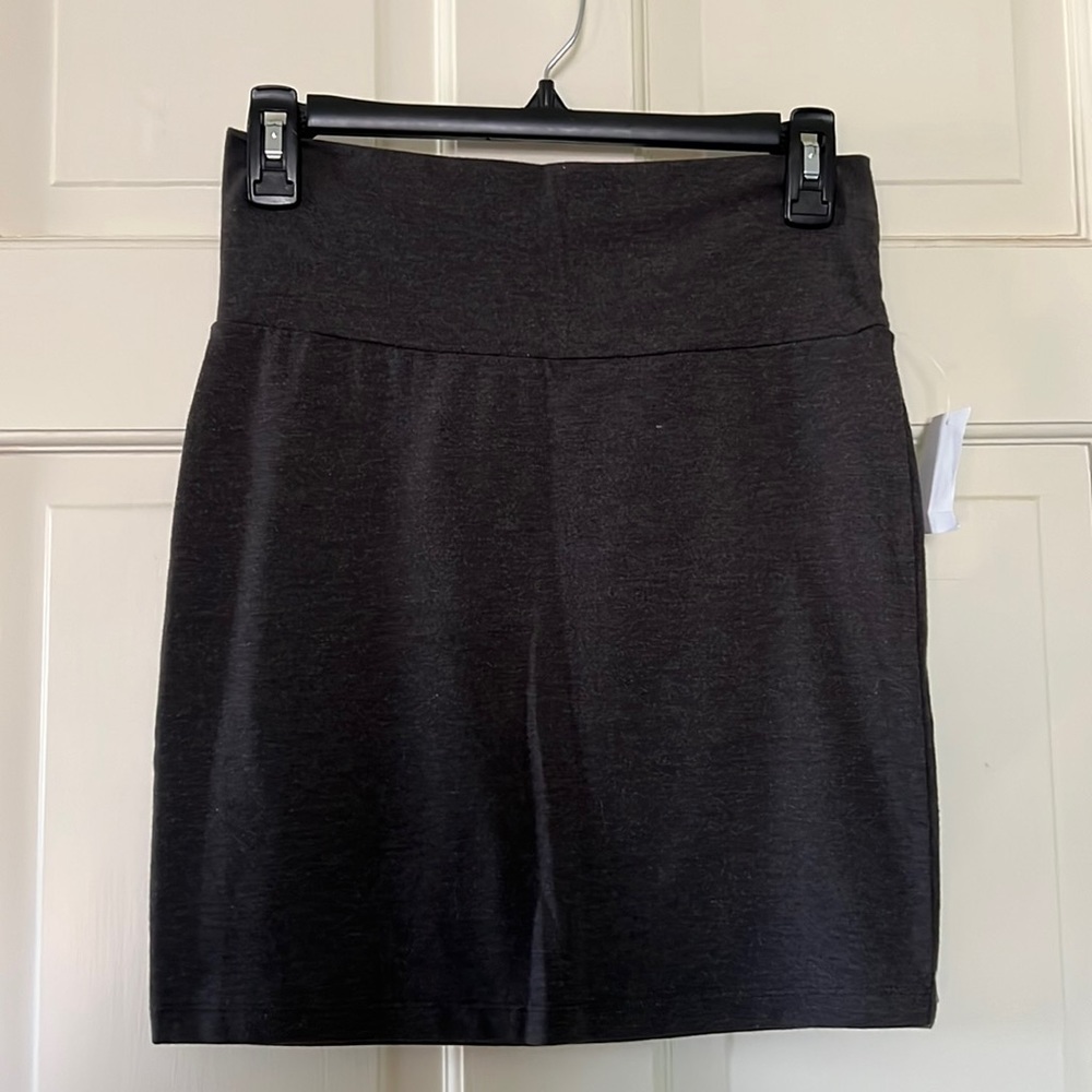 Gray Mini Skirt